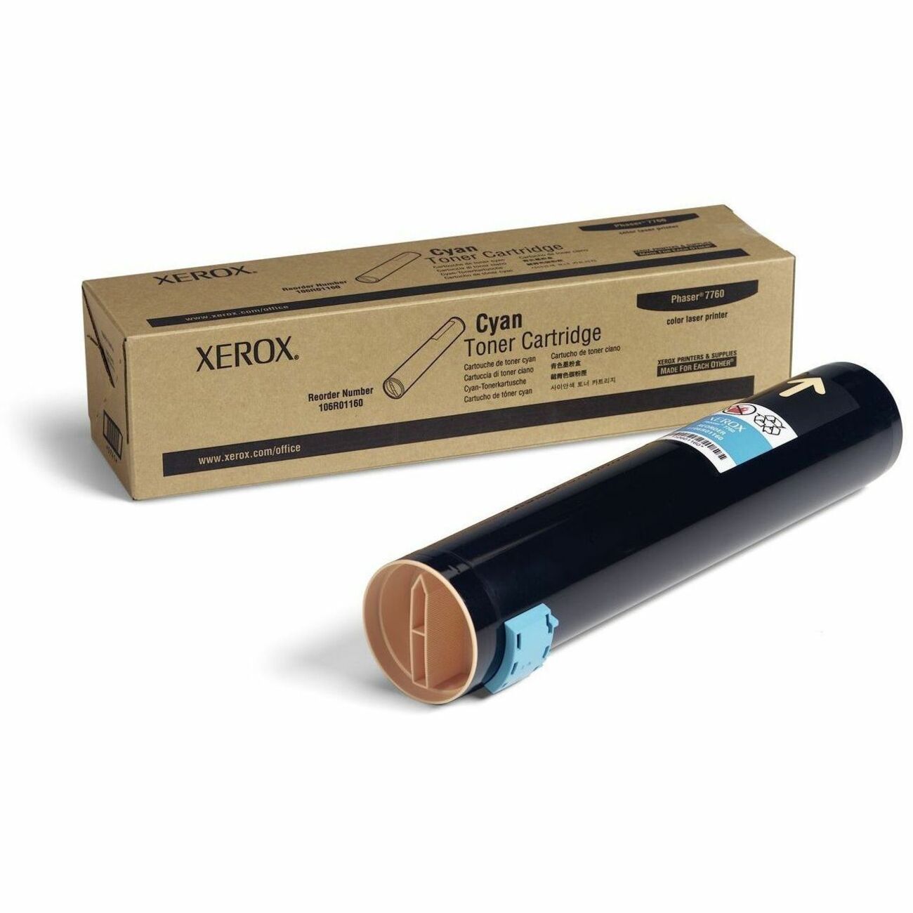 Xerox Genuine Phaser™ 7760 Cyan Toner Cartridge