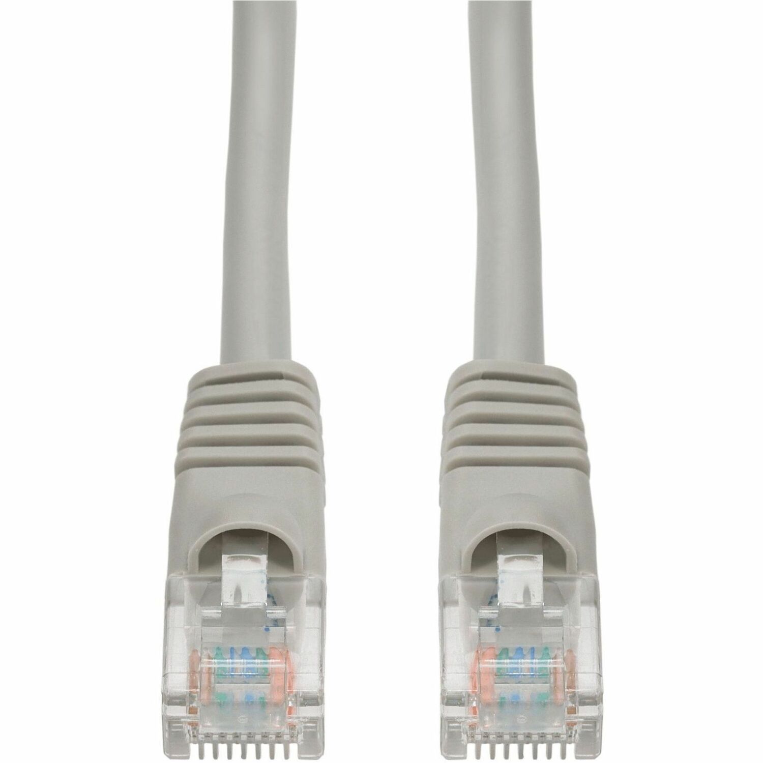 AddOn 33ft Gray CAT 6 PVC Ethernet Cable Snagless Bubble Boot RJ-45 M/M