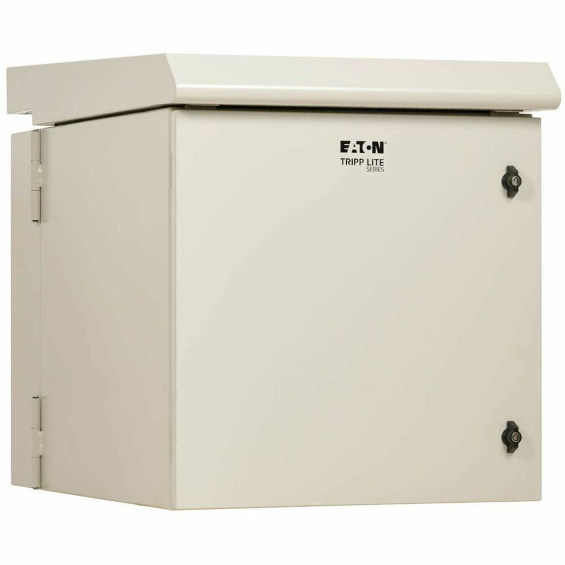 Eaton Tripp Lite Series SmartRack Industrial Enclosure - NEMA 3R, Wall Mount, Metal, Locking, Hinged Back, Fan With Thermal Switch, 32 in. Depth, 12U, Gray