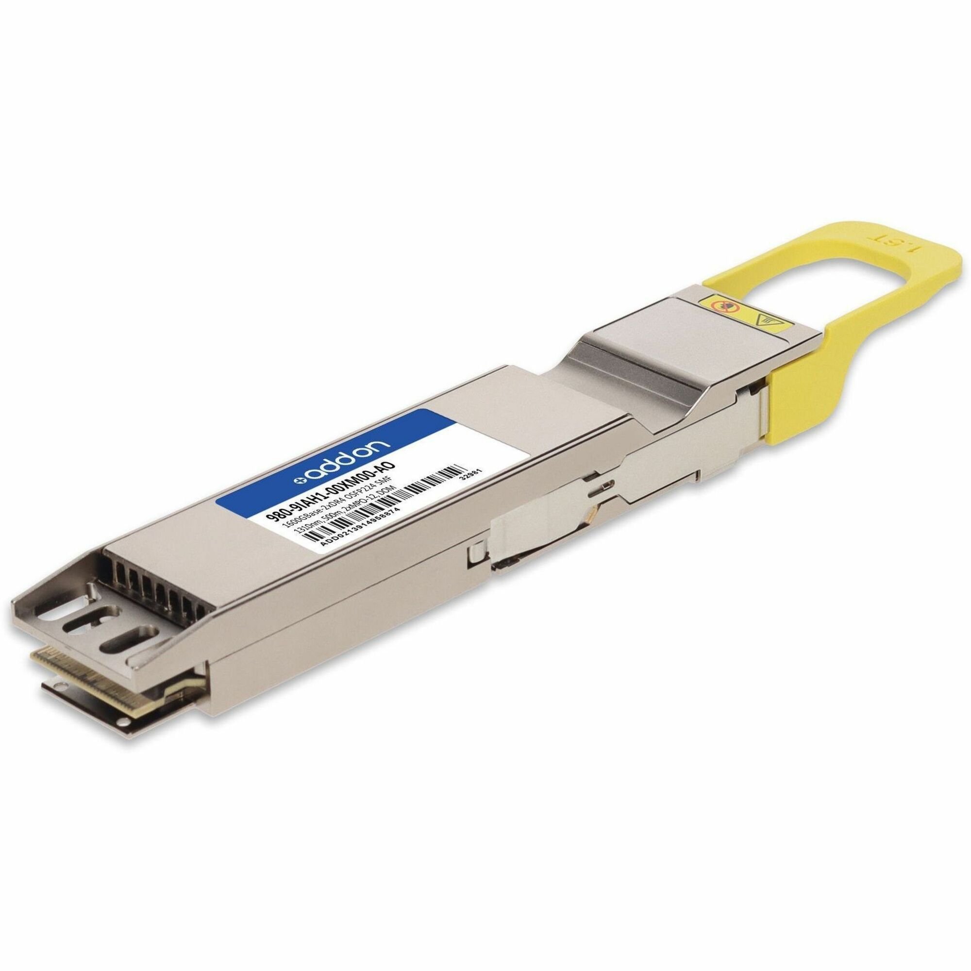 AddOn NVIDIA/Mellanox 980-9IAH1-00XM00 Compatible TAA 1.6T 2xDR4 PAM4 OSFP224-IHS Transceiver (SMF, 1310nm, 500m, 2xMPO-12, DOM, CMIS 5.0)