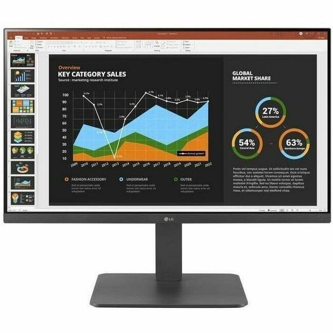 LG 24BR750C-C 24" Class Webcam Full HD LED Monitor - 16:9 - Textured Charcoal