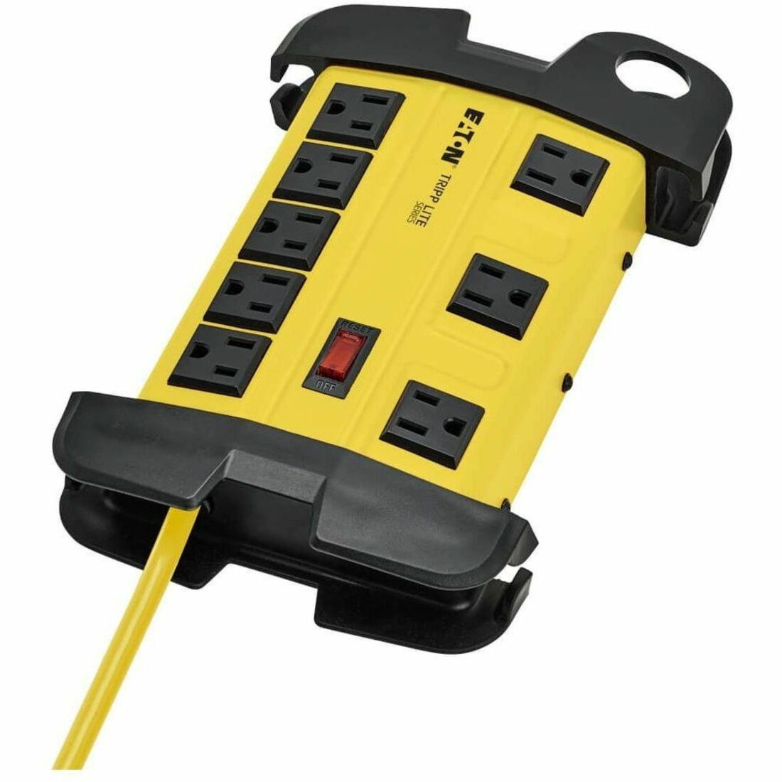 Eaton Tripp Lite Series Power It! 8-Outlet Safety Power Strip, 15 ft. (4.57 m) Cord, Hang Holes, Cord Wrap, Outlet Covers