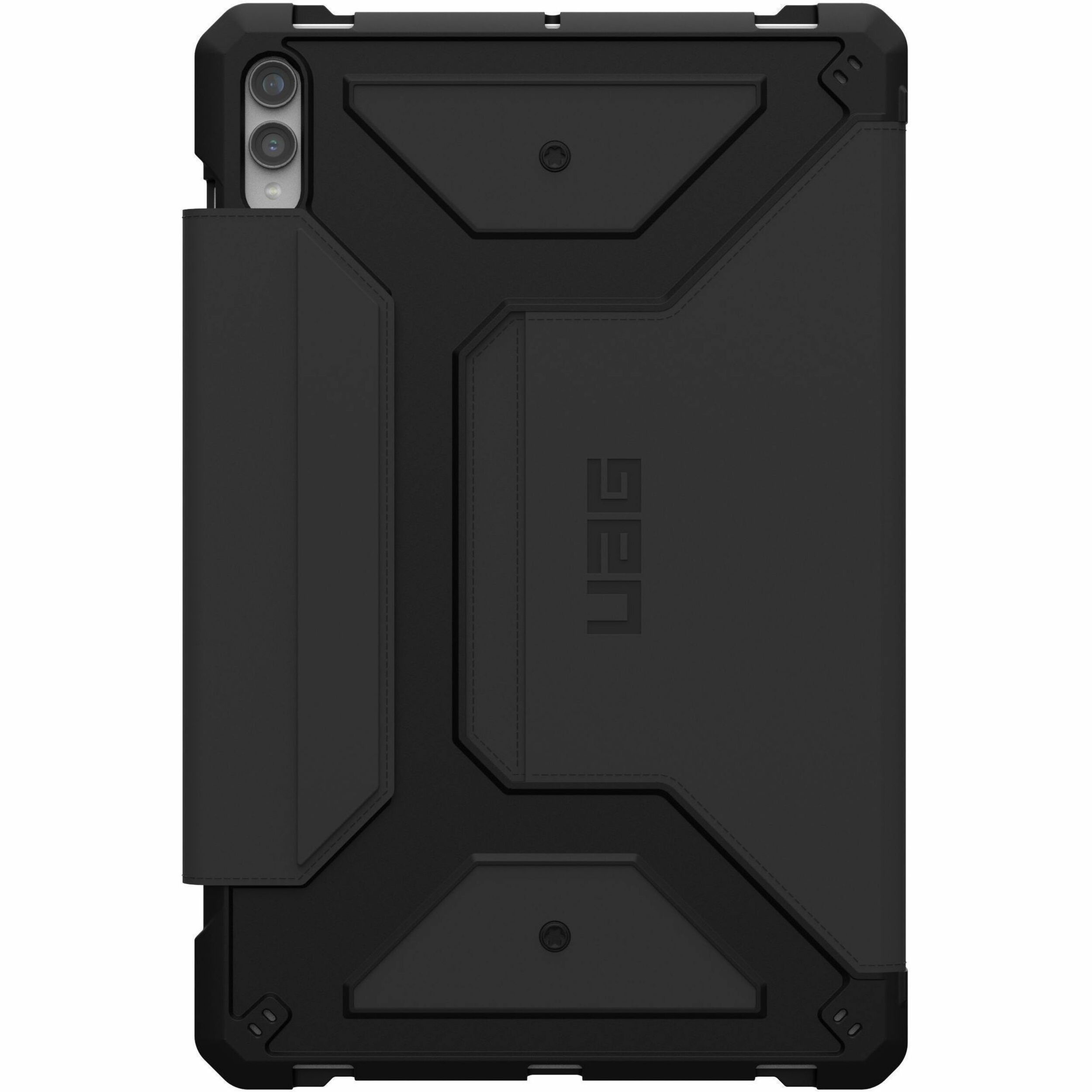 Urban Armor Gear Metropolis SE Carrying Case (Folio) for 12.4" Samsung Galaxy Tab S9+ Tablet, Stylus, Charging Accessories - Black