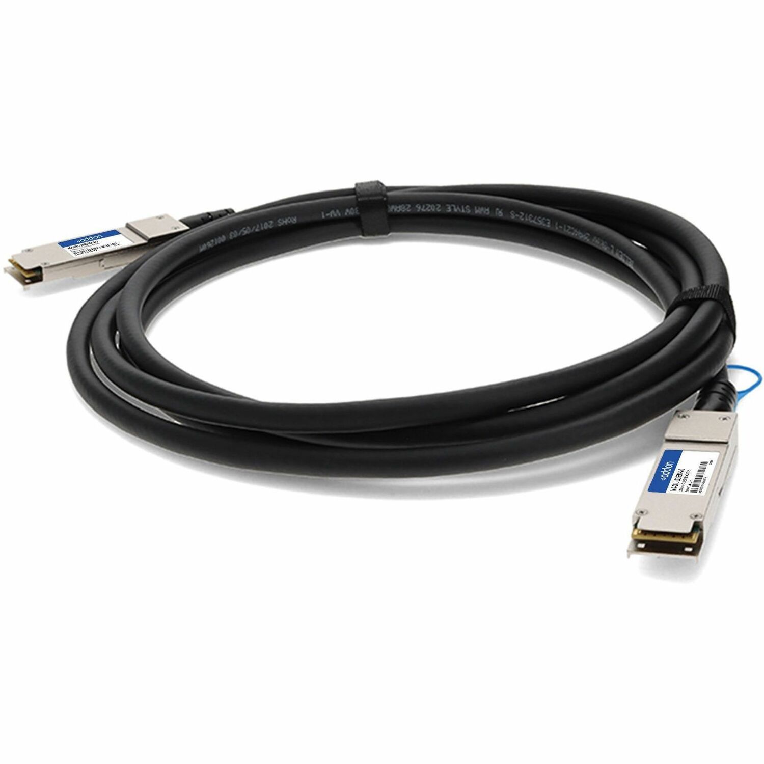 AddOn Cisco Meraki&reg; QSFP-100G-CU5M Compatible TAA Compliant 100GBase-CU QSFP28 Direct Attach Cable (Passive Twinax, 5m)