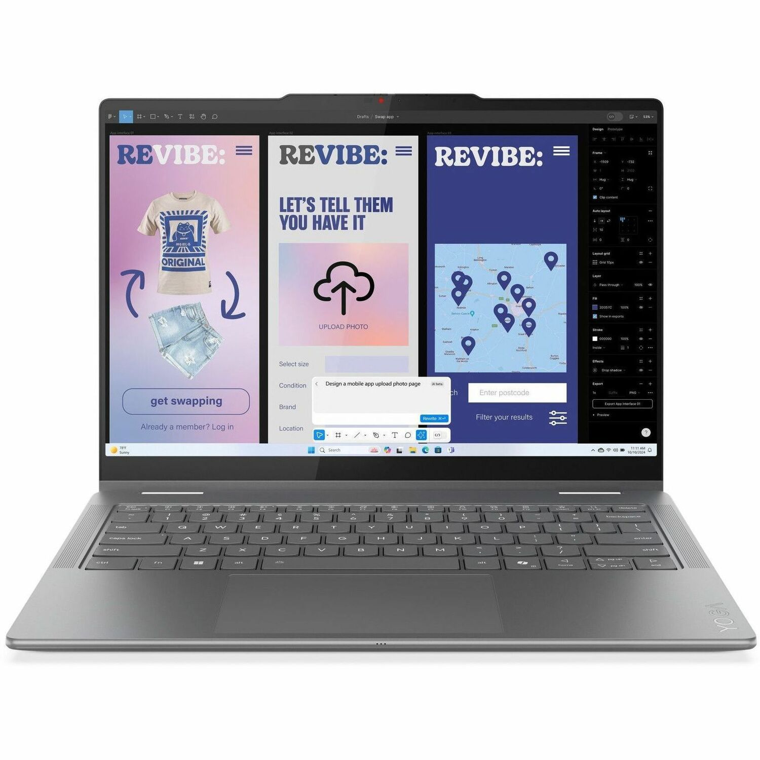 LENOVO DCG SOURCING Yoga 7 14ILL10 83JQ000KUS 14" Touchscreen Convertible Copilot+ PC 2 in 1 Notebook - WUXGA - 60 Hz - Intel Core Ultra 7 256V - 16 GB - 1 TB SSD - English Keyboard - Luna Gray