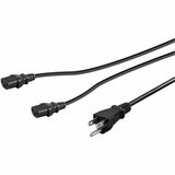 MONOPRICE POWER CORD SPLITTER - NEMA 5-15P TO 2X IEC 60320 C13_ 16AWG_ 13A/1625W