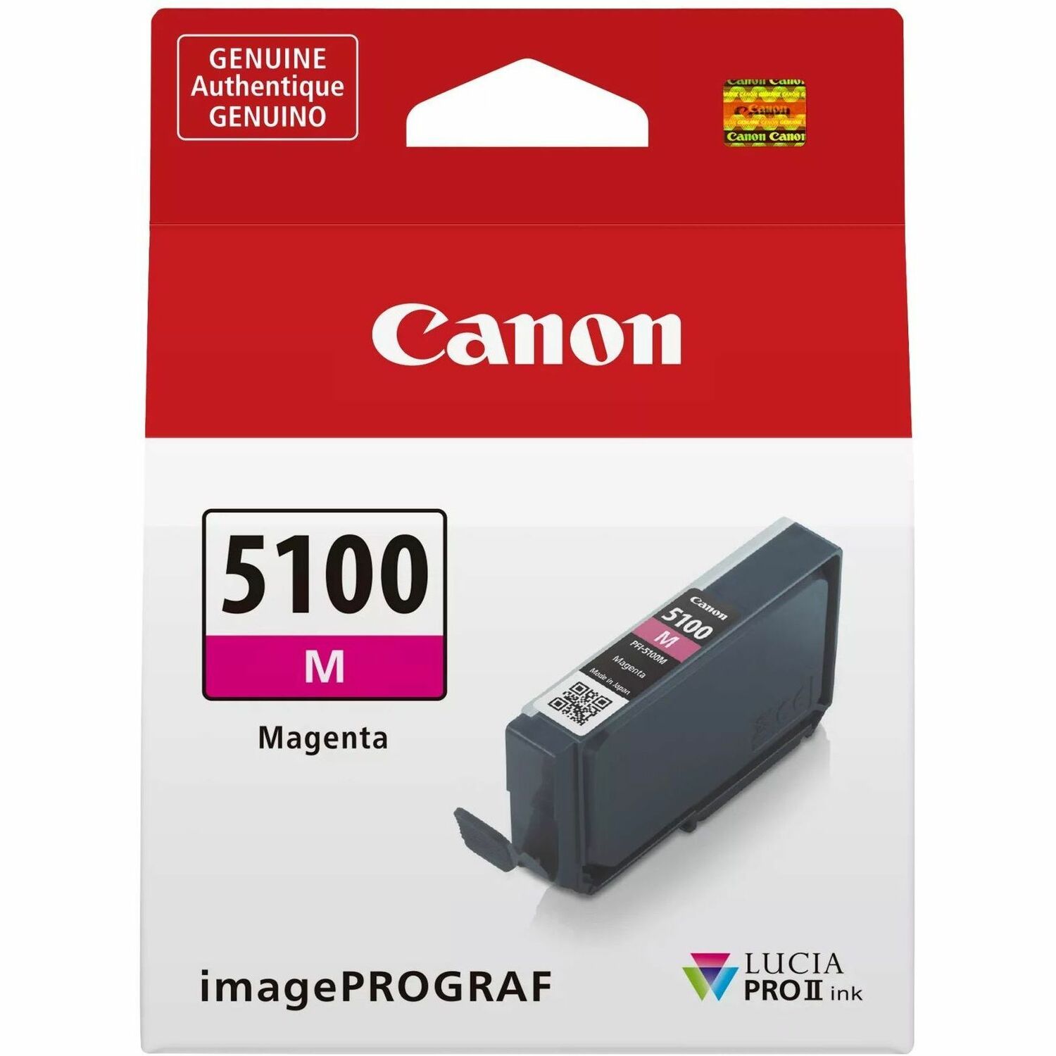 Canon Lucia PRO II PFI-5100 Original Inkjet Ink Cartridge - Photo Magenta - 1 Pack
