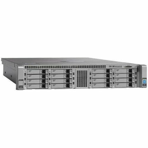 Cisco C240 M4 2U Rack Server - 2 Xeon E5-2680 v4 2.40 GHz - 256 GB RAM - 43.20 TB HDD - (24 x 1.8TB) HDD Configuration - Serial ATA, 12Gb/s SAS Controller