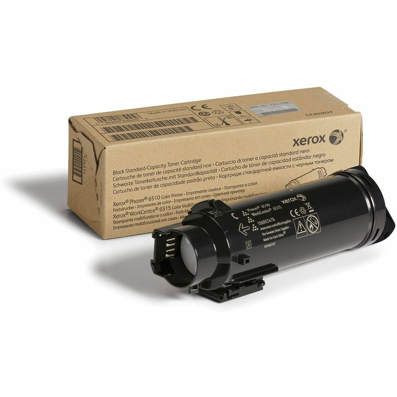 Xerox Genuine Phaser® 6510, WorkCentre® 6515 Black Standard capacity Toner Cartridge (2500 Pages) - 106R03476