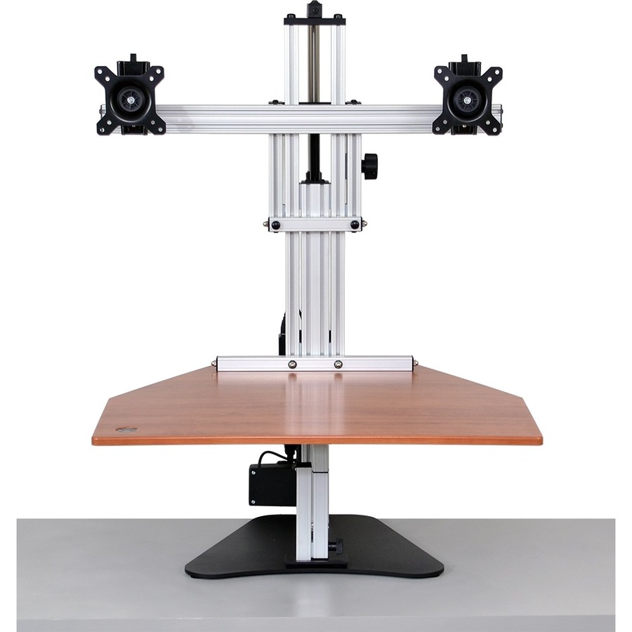 ERGO DESKTOP Electric Elite Sit and Stand Workstation Cherry Minimally Assembled