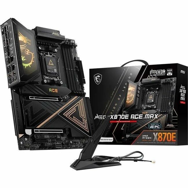 MSI MEG X870E ACE MAX - X870EACEMAX - ATX Gaming Motherboard - AM5 - X870E Chipset