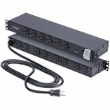 14-OUTLET RACKMOUNT PDU - 1U SERVER POWER STRIP FOR 19IN RACK