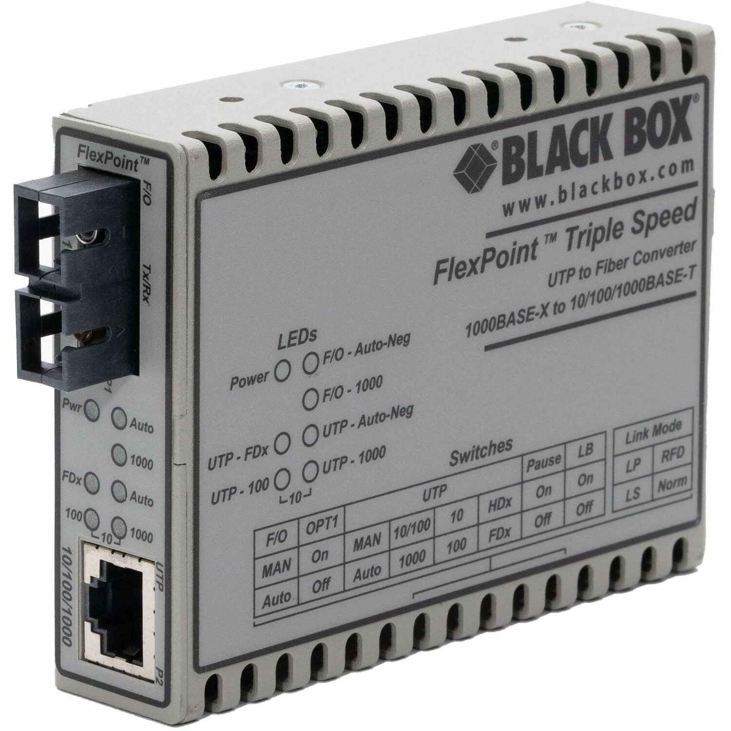Black Box FlexPoint LMC1017A-SMSC Transceiver/Media Converter