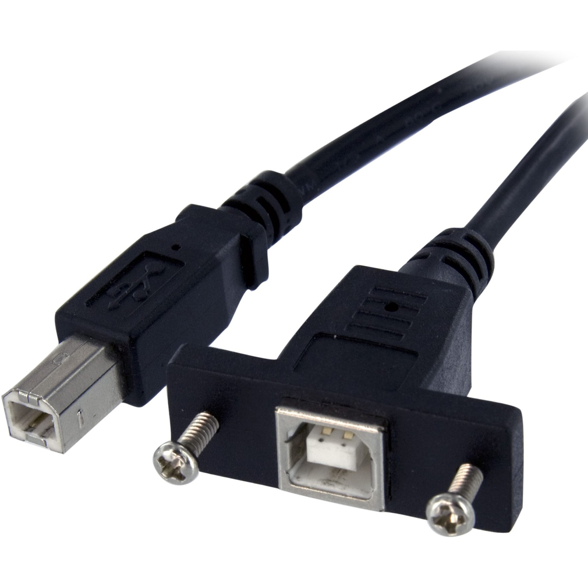 StarTech 3 ft Panel Mount USB Cable B to B - F/M