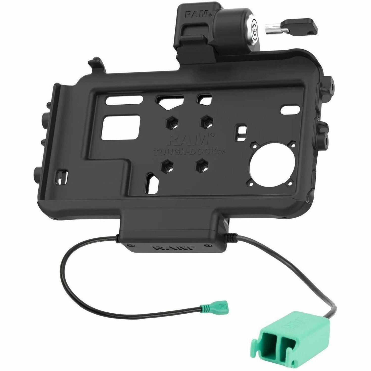 RAM Mounts Low-Profile Locking Power + Dual USB Dock for Tab Active3