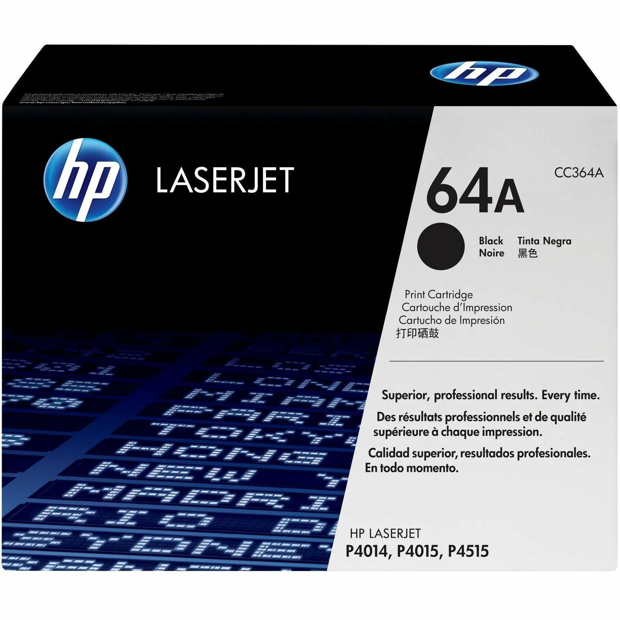 HP 64A (CC364A) Original Laser Toner Cartridge - Single Pack - Black - 1 Each