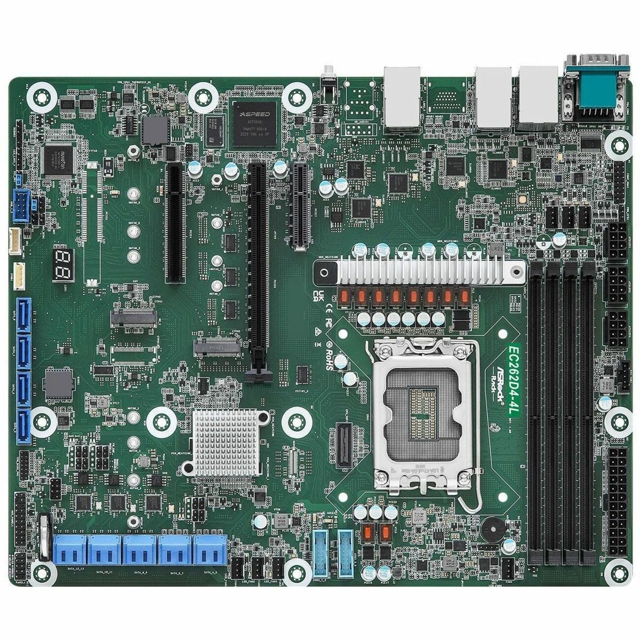 ASRock EC262D4-4L Server Motherboard - Intel C262 Chipset - Socket LGA-1700 - ATX