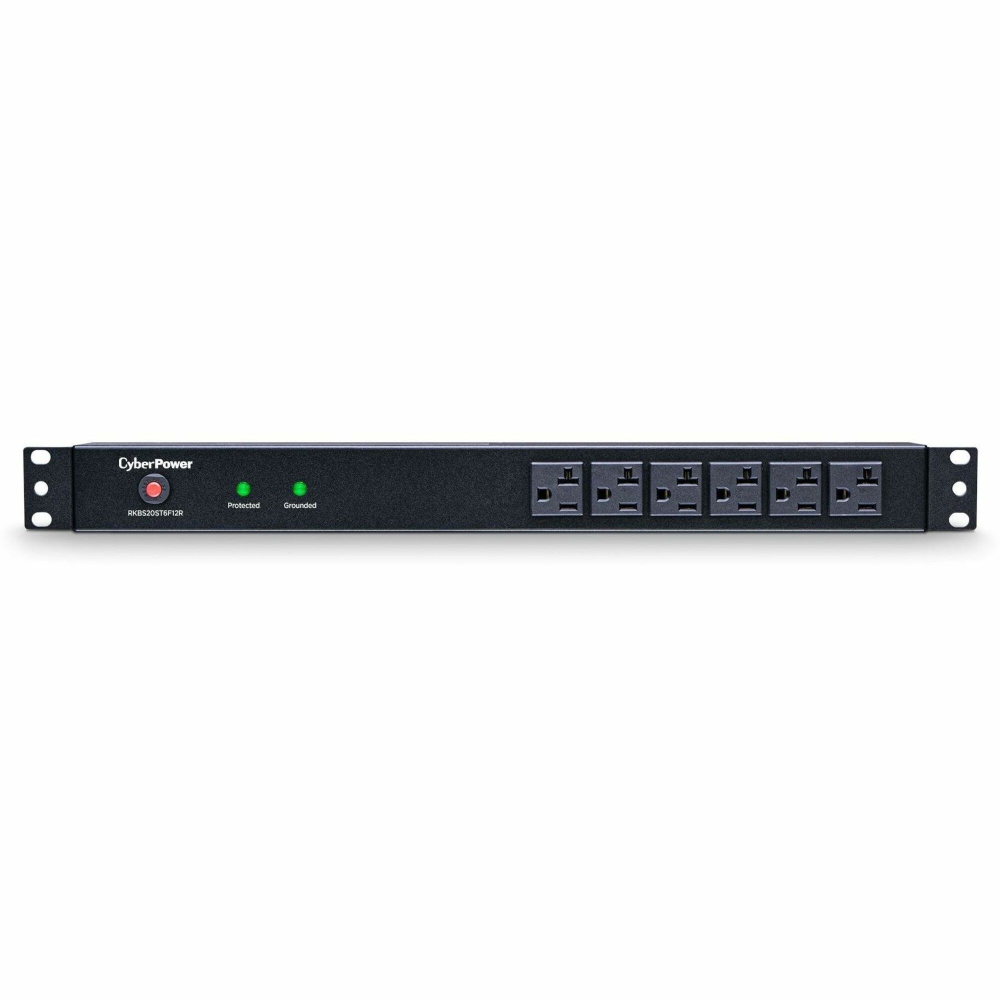 CyberPower RKBS20ST6F12R Rackbar 18 - Outlet Surge Protector with 1800 J Surge Suppression