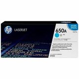 HP 650A (CE271A) Original Laser Toner Cartridge - Single Pack - Cyan - 1 Each