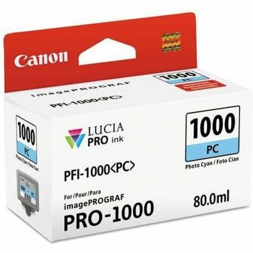 Canon LUCIA PRO PFI-1000 Original Inkjet Ink Cartridge - Photo Cyan Pack