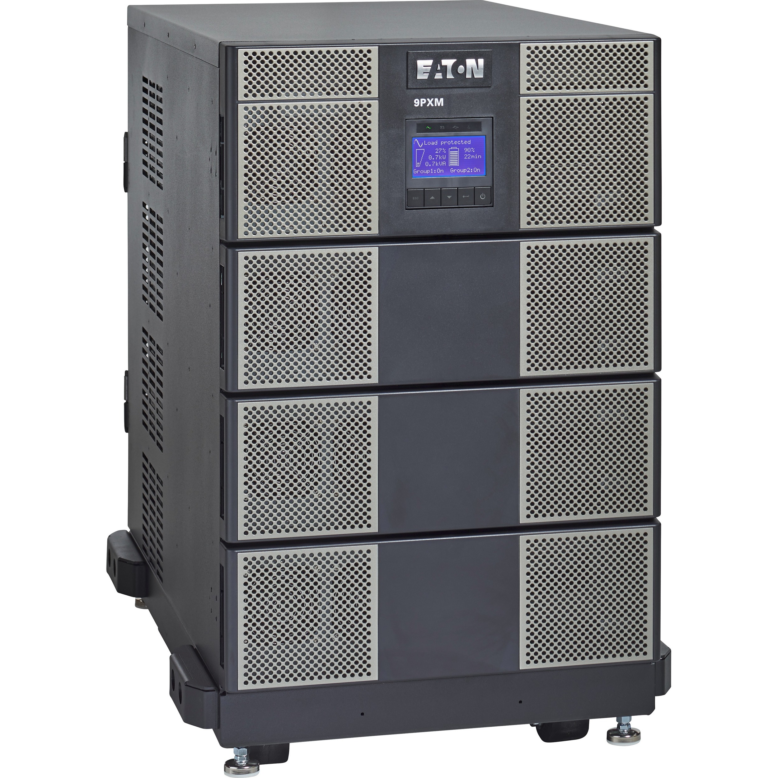 Eaton 9PXM UPS 4000VA 3600W 208-240V Modular Scalable Online Double-Conversion UPS, Hardwired Input, 4x 5-20R, 2 L6-30R Outlets, 14U