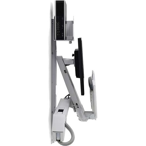 Ergotron StyleView Wall Mount for Monitor, CPU, Keyboard, Mouse, Scanner - White