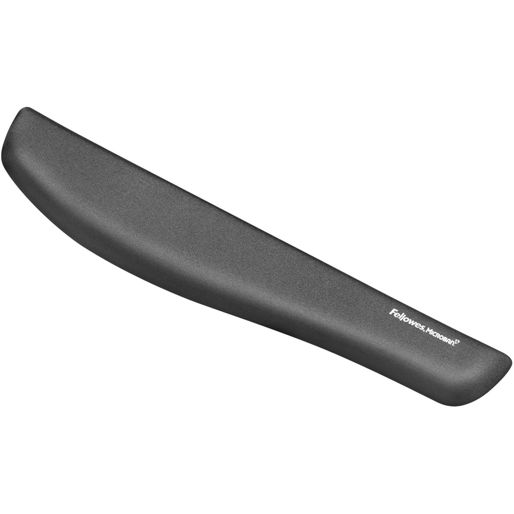 Fellowes&reg; PlushTouch™ Foam Keyboard Wrist Rest with MICROBAN&reg; - Graphite (9252301)