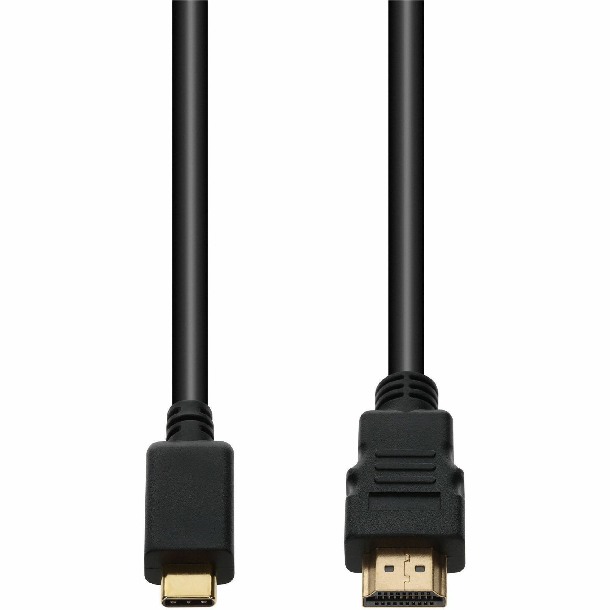 AddOn 6ft USB C 3.1 (Male) to HDMI (Male) Black Adapter Cable, 4K 30Hz