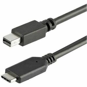 StarTech 1 m / 3.3 ft. USB-C to Mini DisplayPort Cable - 4K 60Hz - Black - USB 3.1 Type-C to Mini DP Adapter Cable - mDP Cable
