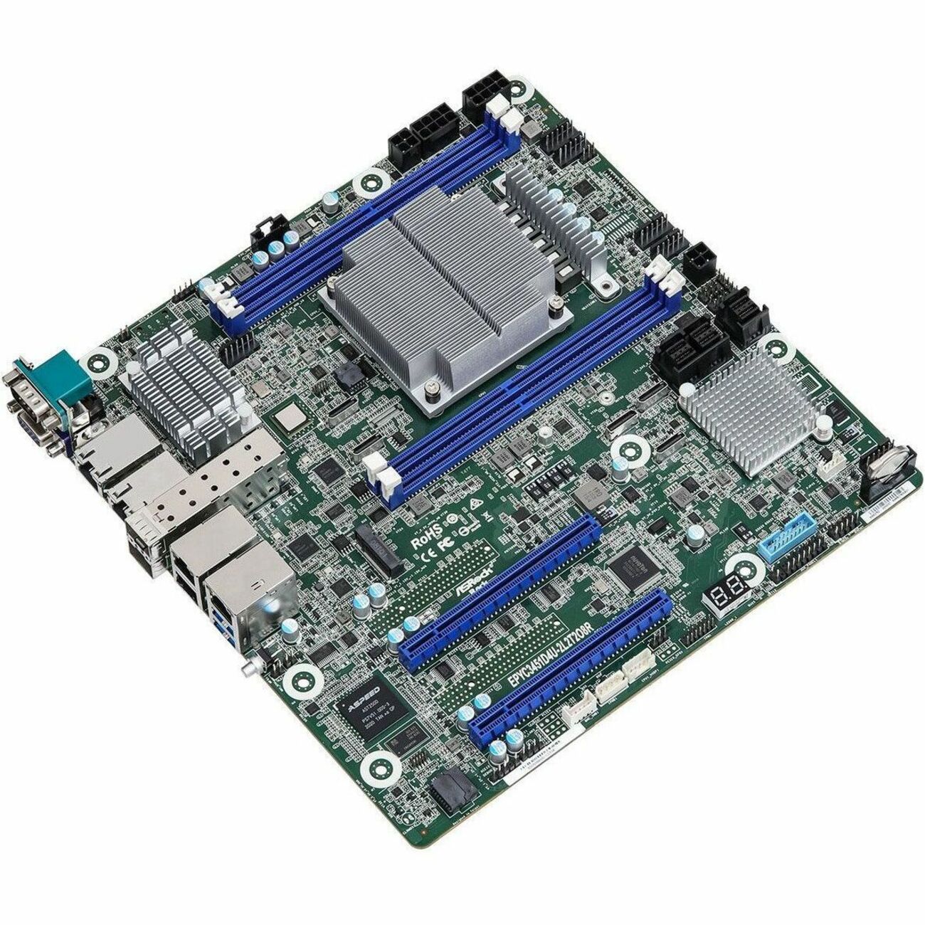 ASRock Rack EPYC3451D4U-2L2T2O8R Server Motherboard - AMD Chipset - Socket SP4 - Micro ATX
