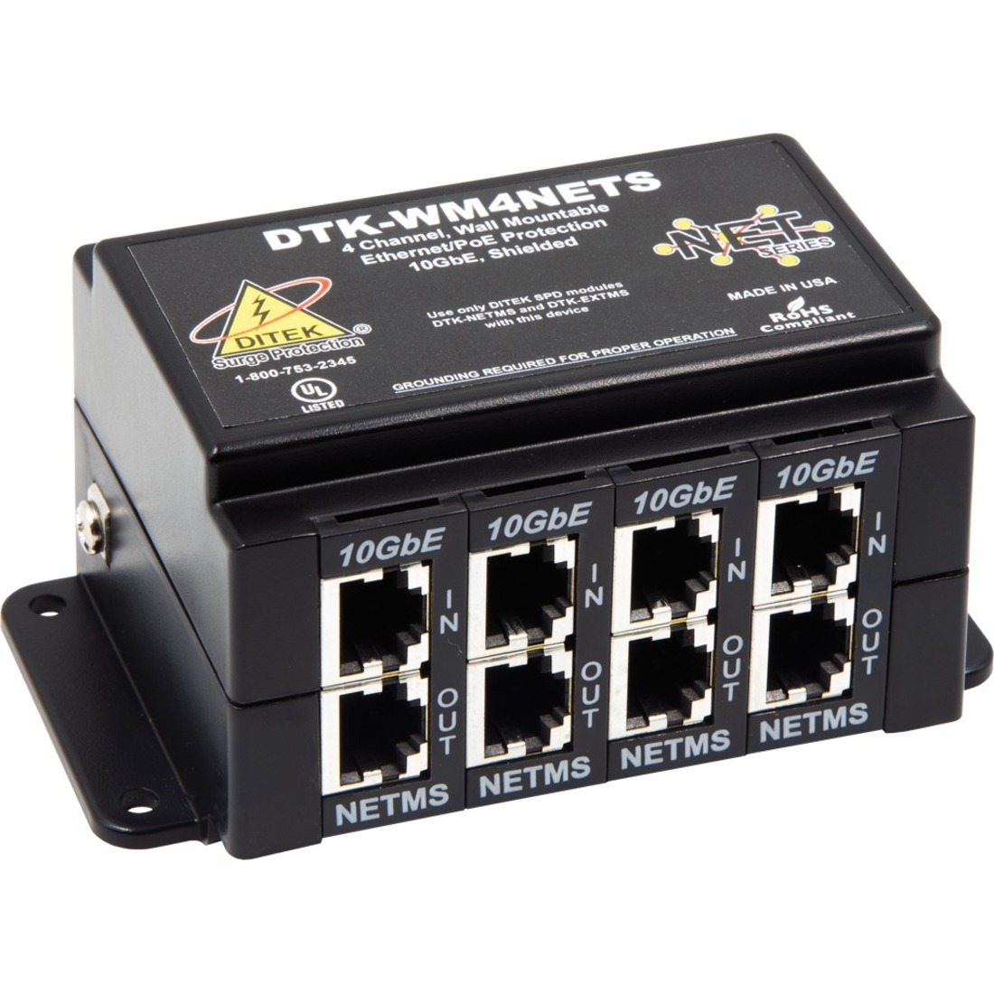 DITEK DTK-WM4NETS Surge Suppressor/Protector