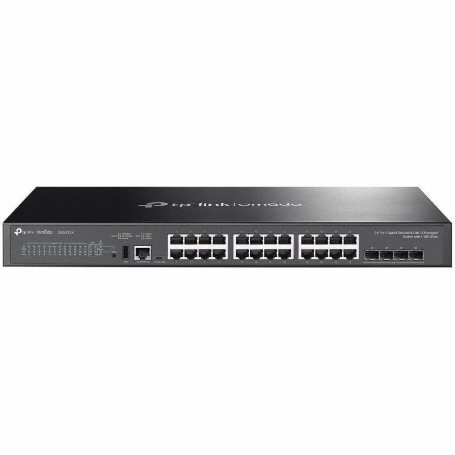 Omada Omada 24-Port Gigabit Stackable Lite L3 Managed Switch with 4× 10G Slots