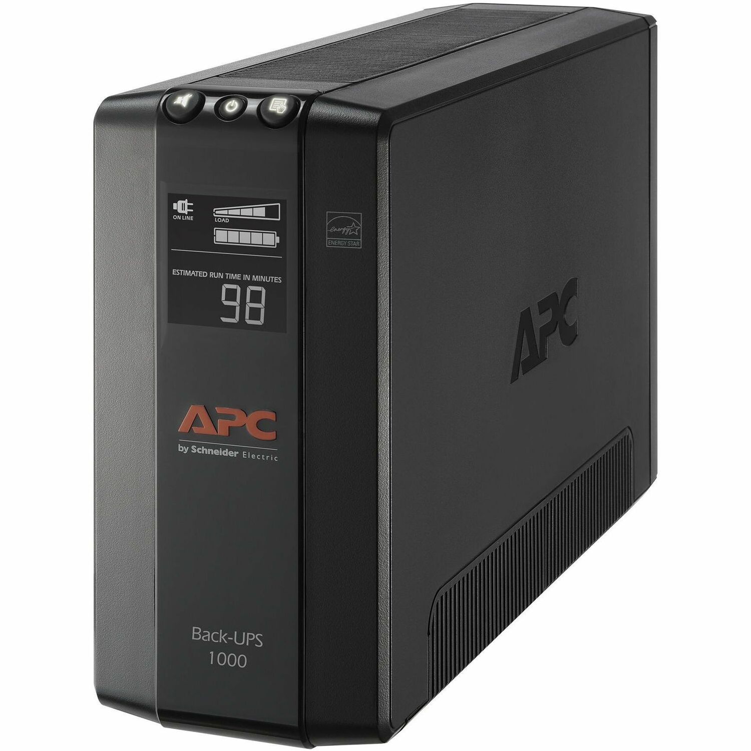 APC Back-UPS 1000, Compact Tower, 1000VA, 120V, AVR, LCD, 8 NEMA outlets (4 surge)
