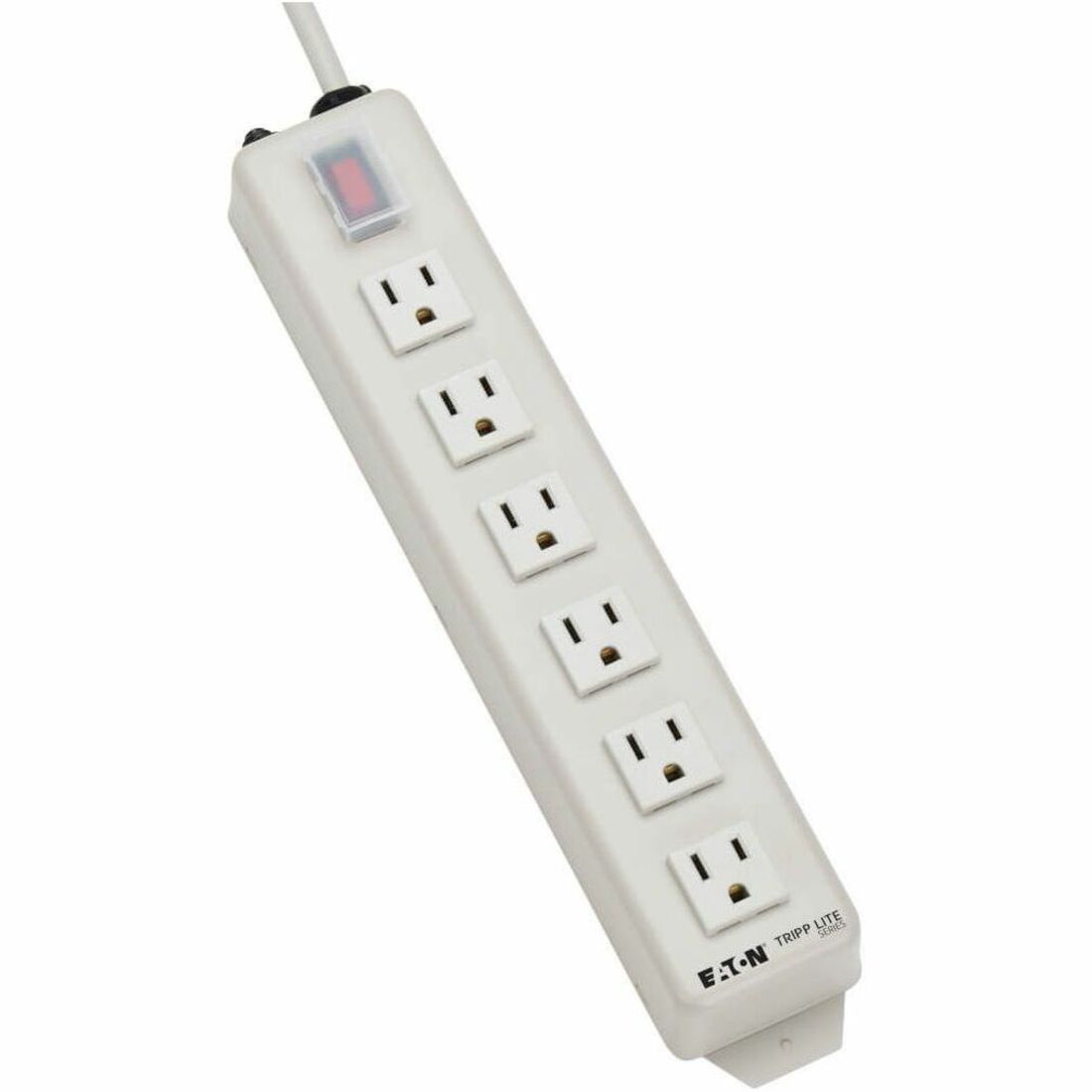 Eaton Tripp Lite Series Power It! 6-Outlet Power Strip, 6 ft. (1.83 m) Cord, Power Switch Cover