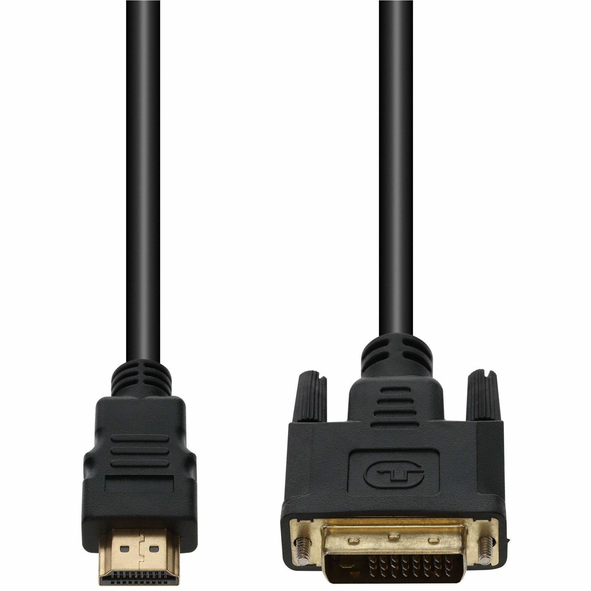 AddOn 3ft HDMI (Male) to DVI-D Dual Link-24+1 pin (Male) Black Cable, 1080P 60Hz