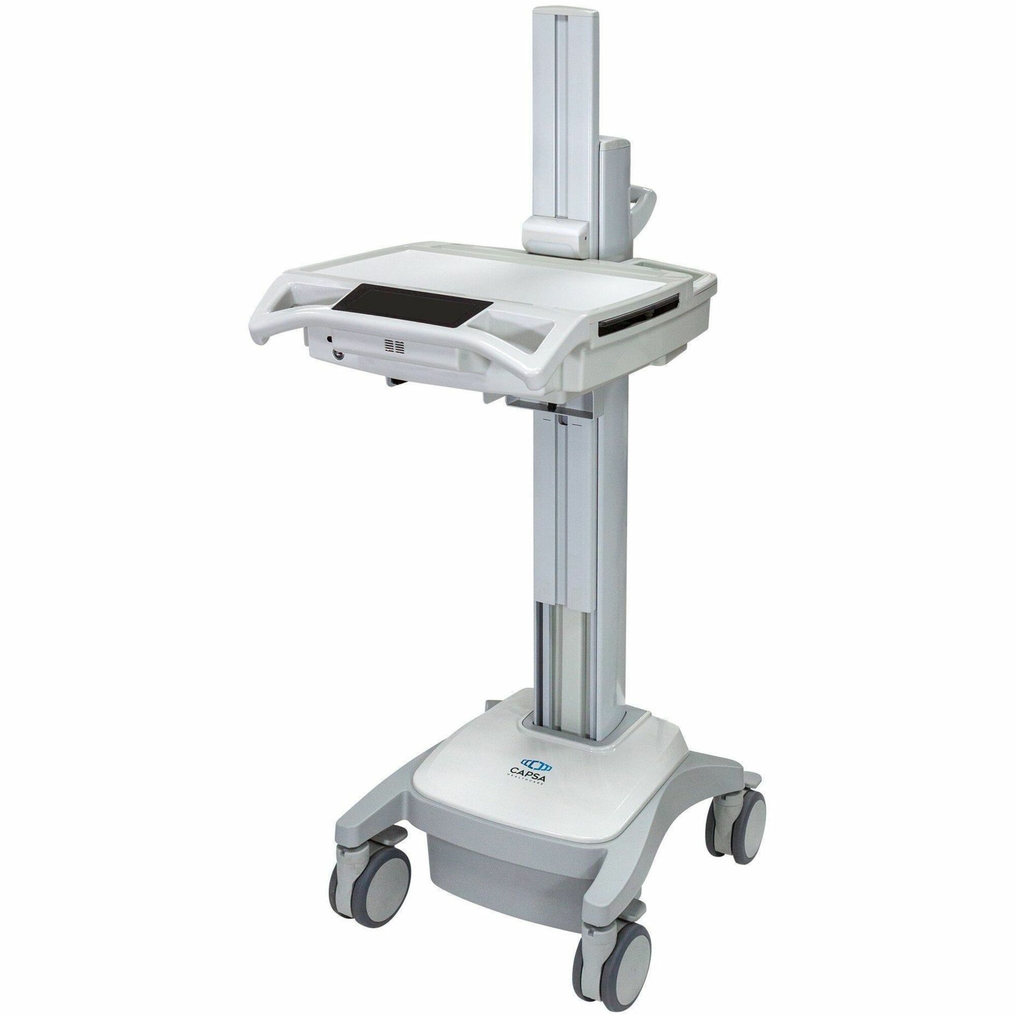 Capsa Healthcare - Trio Powered Chassis (207177) - Smart Powered Mobile Computing Cart - 120V Power System - Electronic Lift - 512Wh Battery