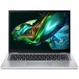 Acer A3SP14-31PT A3SP14-31PT-37NV 14" Touchscreen 2 in 1 Notebook - WUXGA - 60 Hz - Intel Core i3 i3-N305 - 8 GB - 128 GB SSD - English Keyboard - Pure Silver