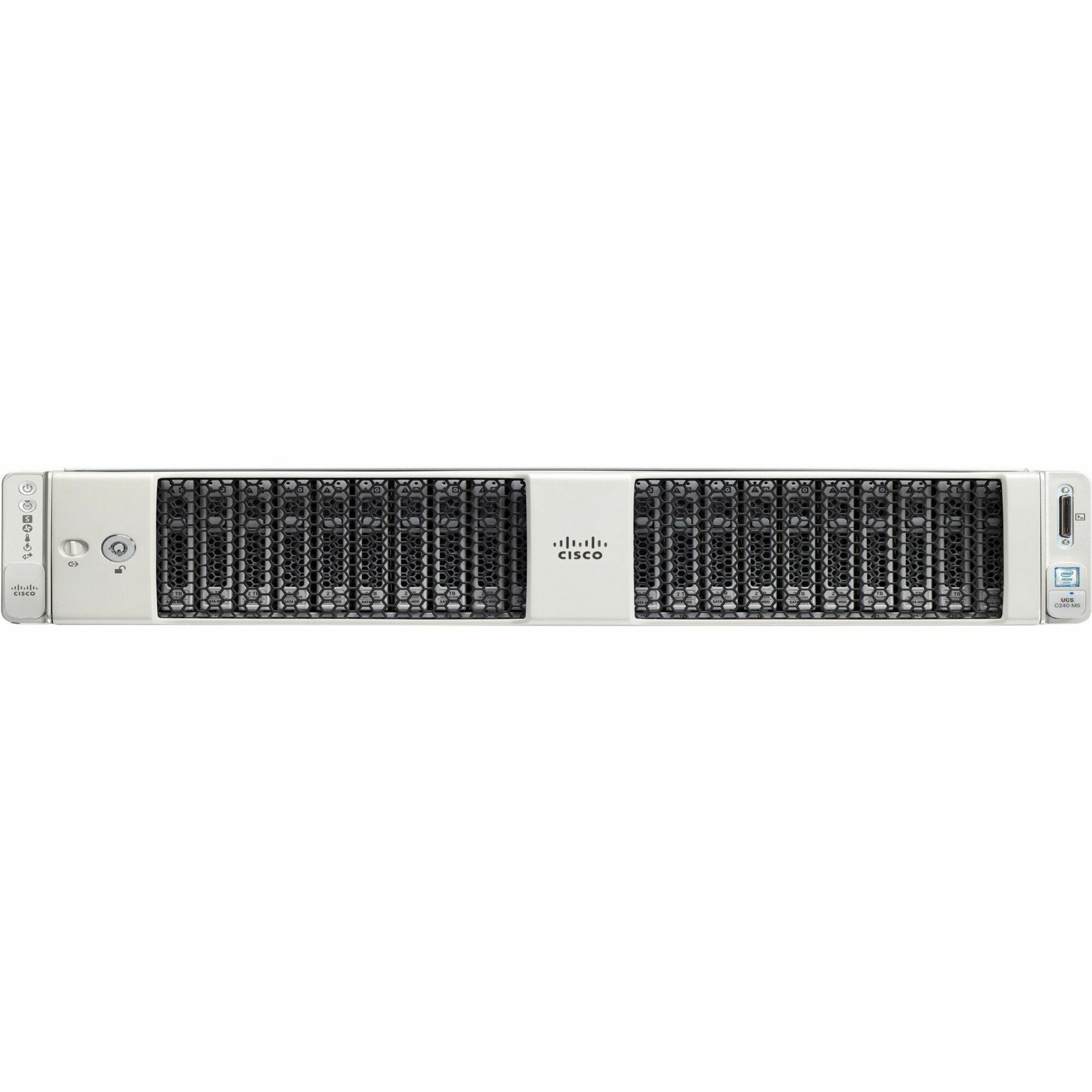Cisco C240 M5 2U Rack Server - 2 x Intel Xeon Silver 4114 2.20 GHz - 96 GB RAM - 12Gb/s SAS Controller - Refurbished