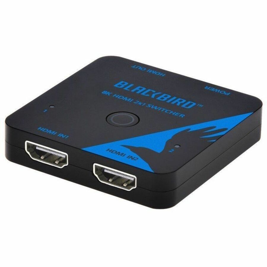 Monoprice Blackbird 8K60 2x1 Video Switcher with HDMI, HDCP 2.3, Share One 8K60 HDMI Input Between Two Sources