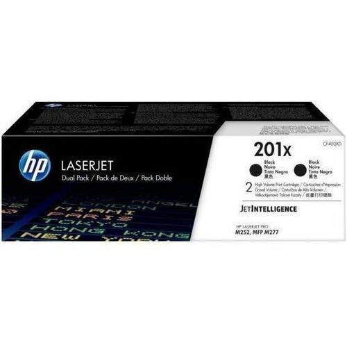HP 201X (CF400XD) Original High Yield Laser Toner Cartridge - Black - 1 Carton