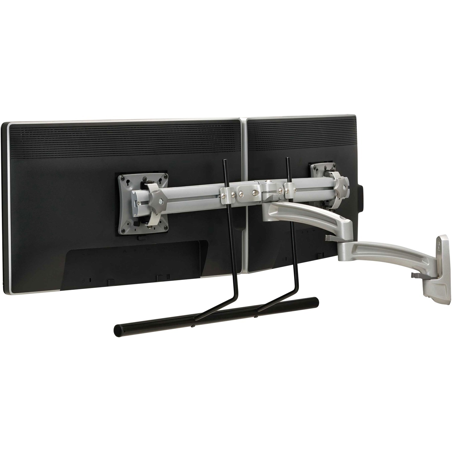 Chief Kontour K2W Monitor Arm Wall Mount - For 10-24" Displays - Dual Monitor Mount - Black