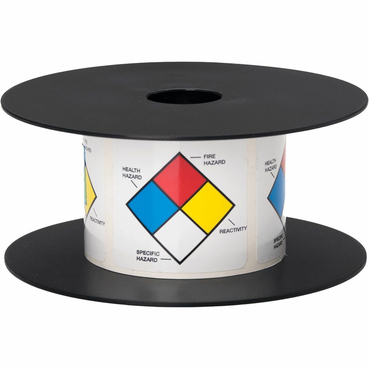 Brother 2in x 2in White Color Diamonds Standard Vinyl Die-Cut NFPA Label