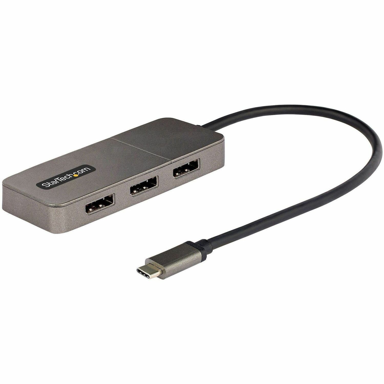 StarTech 3-Port USB-C Multi-Monitor Adapter, Type-C to 3x DisplayPort MST Hub, Triple 4K60Hz DP Display Extender / Splitter, Windows