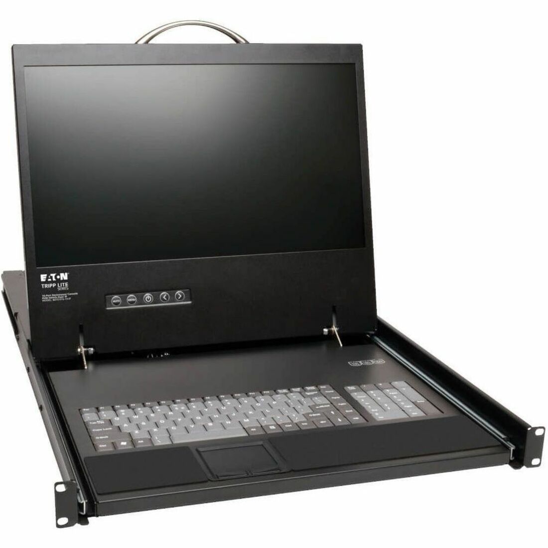 Tripp Lite by Eaton NetCommander 16-Port Cat5 KVM over IP Switch - 19 in. LCD 1 Remote + 1 Local User 1U Rack-Mount