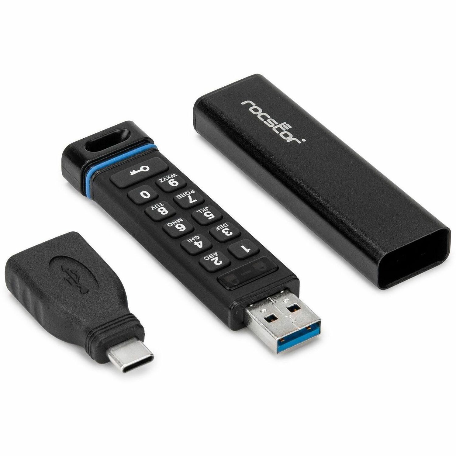 Rocstor DataSecure FX5 32GB Encrypted USB Flash Drive