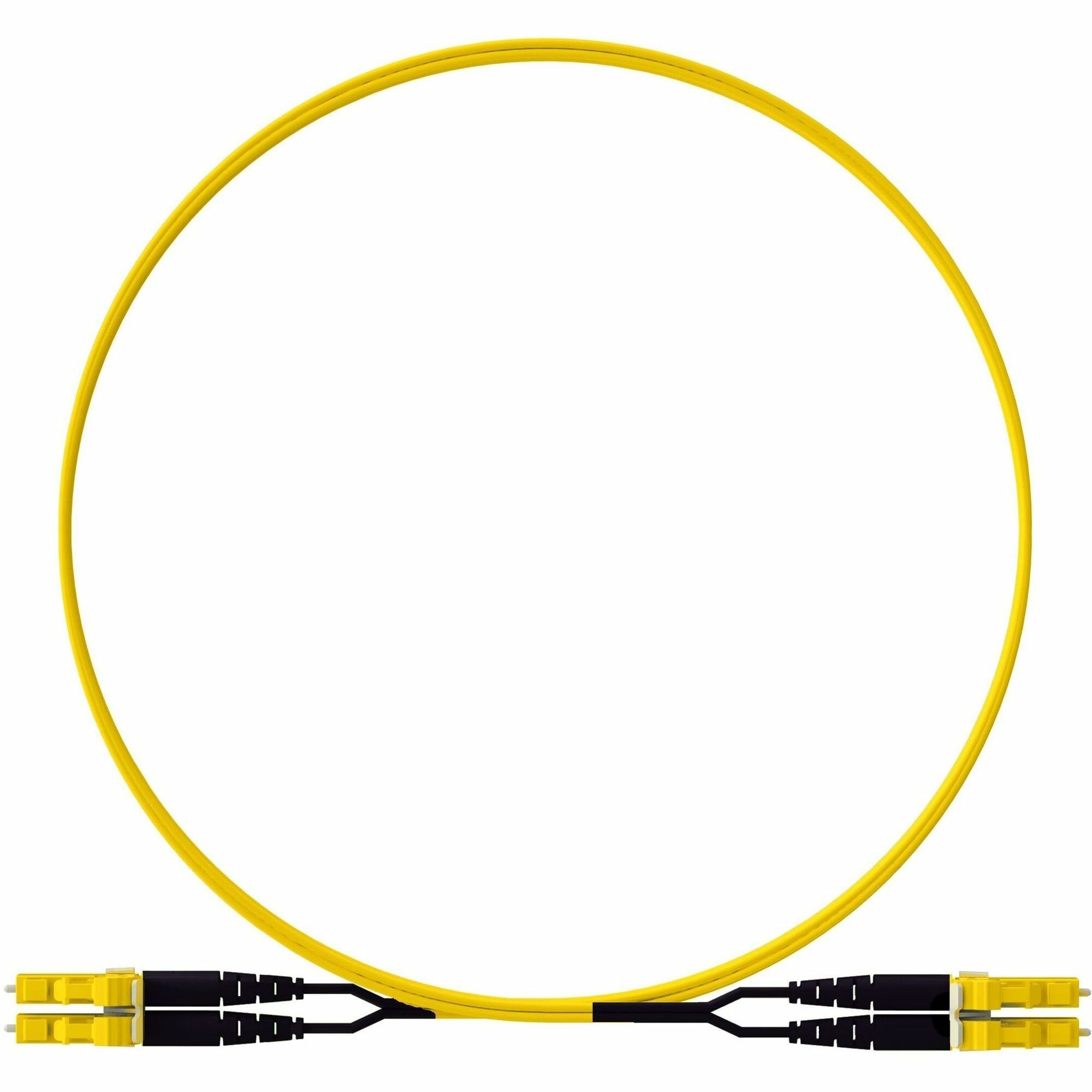 Panduit OM4+ 2f 1.6mm PC OFNP LC Key D / LC Dup Std Polarity Ult IL YL Jacket 7m