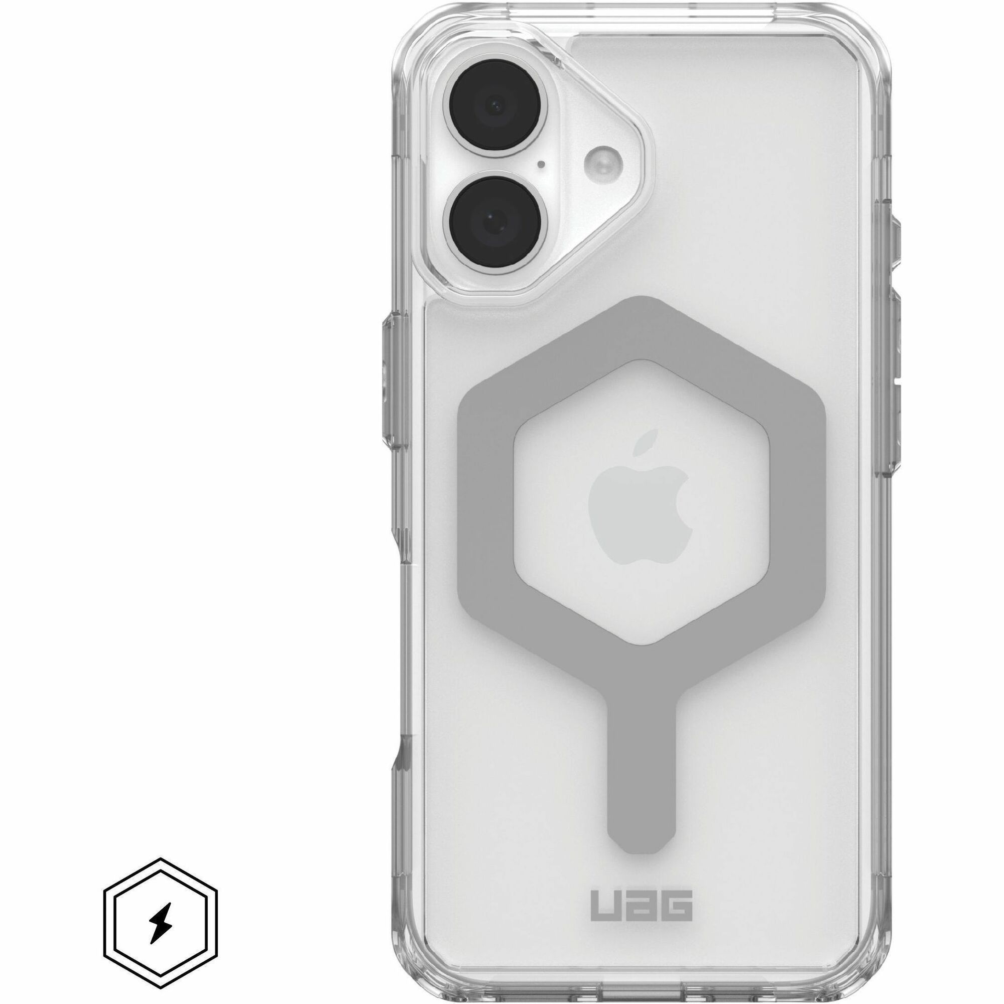 Urban Armor Gear Plyo iPhone 16 Case - Ice/Silver
