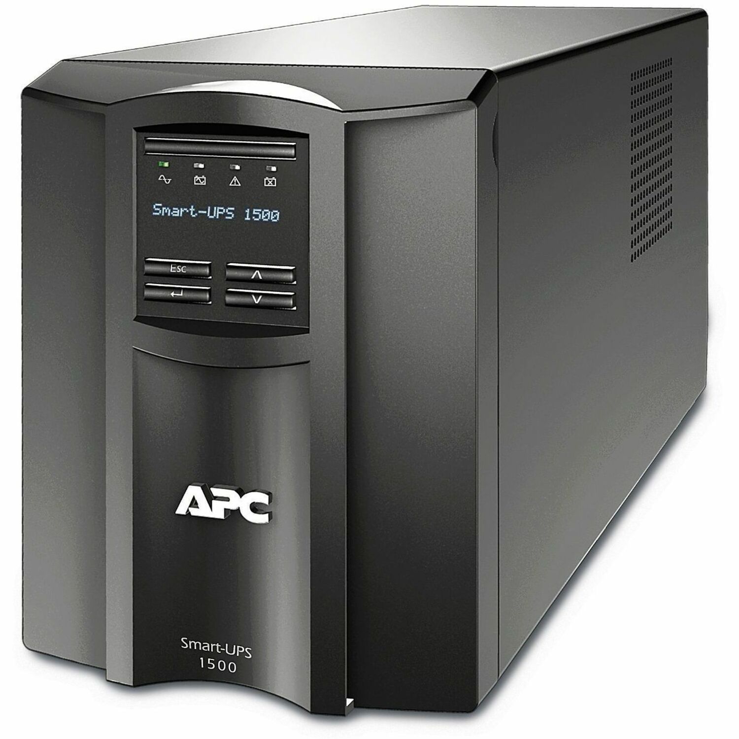 APC Smart-UPS, Line Interactive, 1500VA, Tower, 120V, 8x NEMA 5-15R outlets, SmartConnect Port+SmartSlot, AVR, LCD