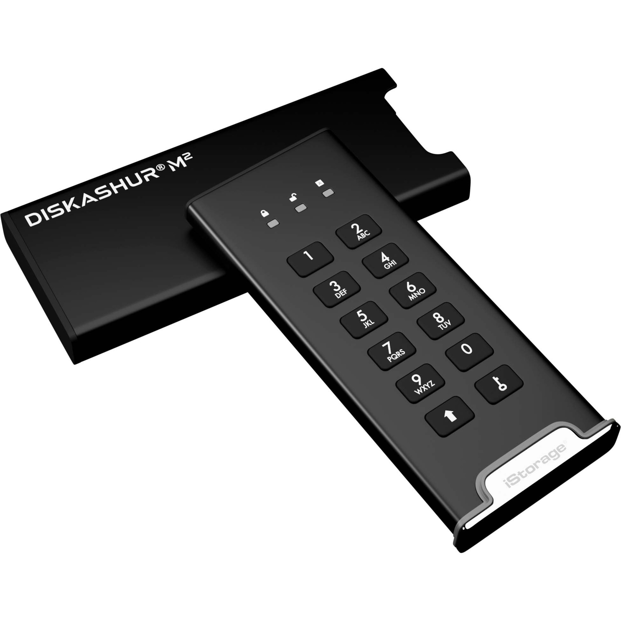 iStorage diskAshur M2 SSD 240 GB | FIPS 140-3 Level 3 Compliant | Incorporated Common Criteria EAL 5+ | PIN protected | Dust/Water Resistant