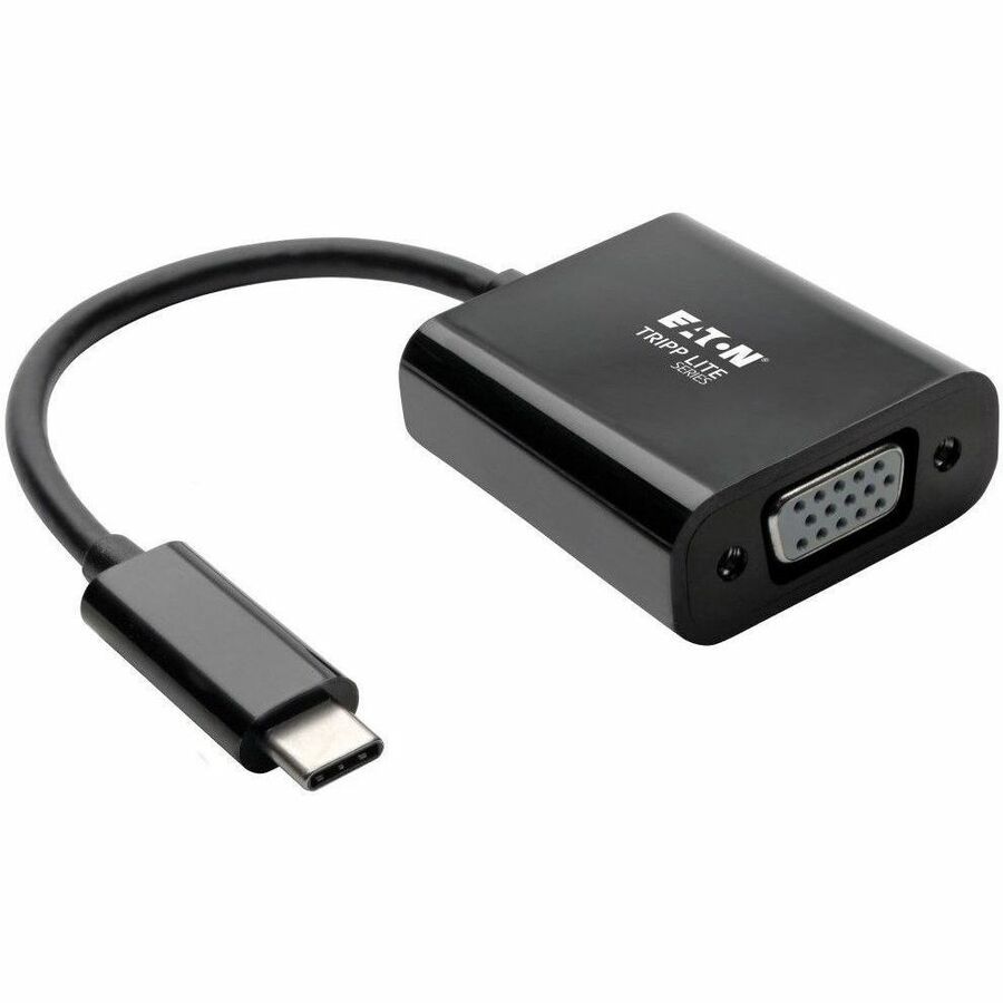Tripp Lite by Eaton USB C to VGA Adapter Converter, Thunderbolt 3 - M/F, USB 3.1, 1080p, Black, USB Type C, USB-C, USB Type-C